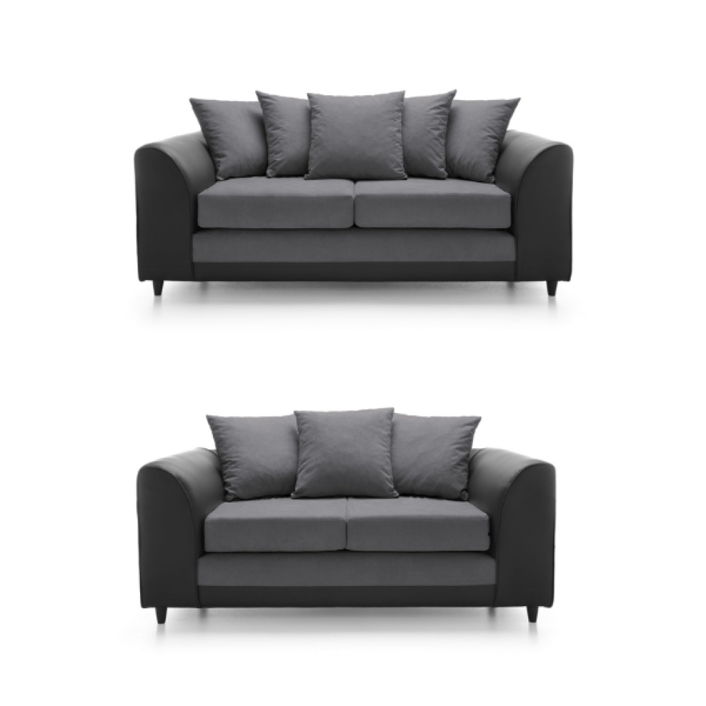 Dylan Byrone 3+2 Seater Sofa in Dark Grey